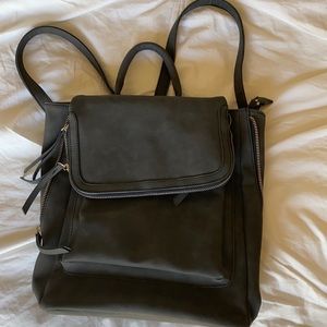 Suede backpack